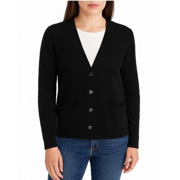 J. Crew 100% Cashmere Patch Pocket Cardigan Sweater - Picture 1 of 11